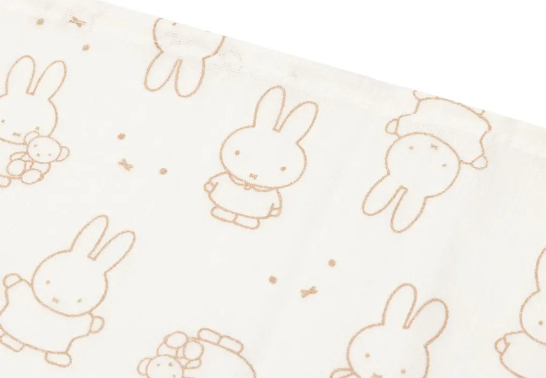 Jollein Hydrofiele Doek Miffy Moments Light Terra - 70x70cm - 3 Stuks - afbeelding 6 van 6