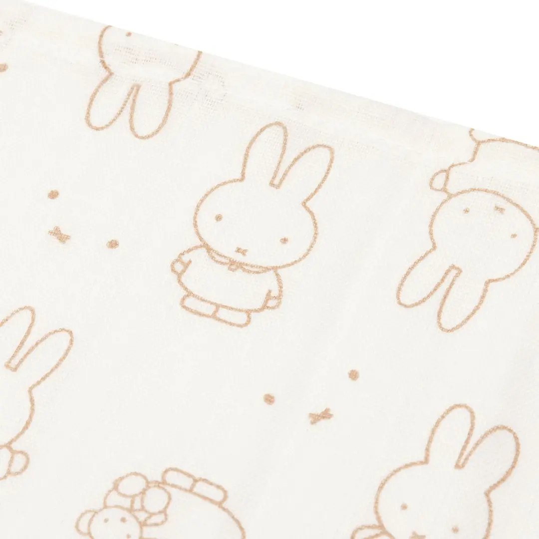Jollein Hydrofiele Doek Miffy Moments Light Terra - 70x70cm - 3 Stuks - afbeelding 2 van 6