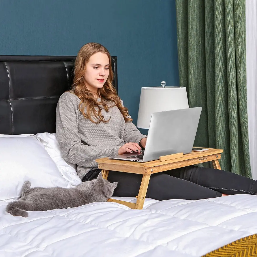 Songmics LLD002 Laptoptafel - Houten - 17 Inch