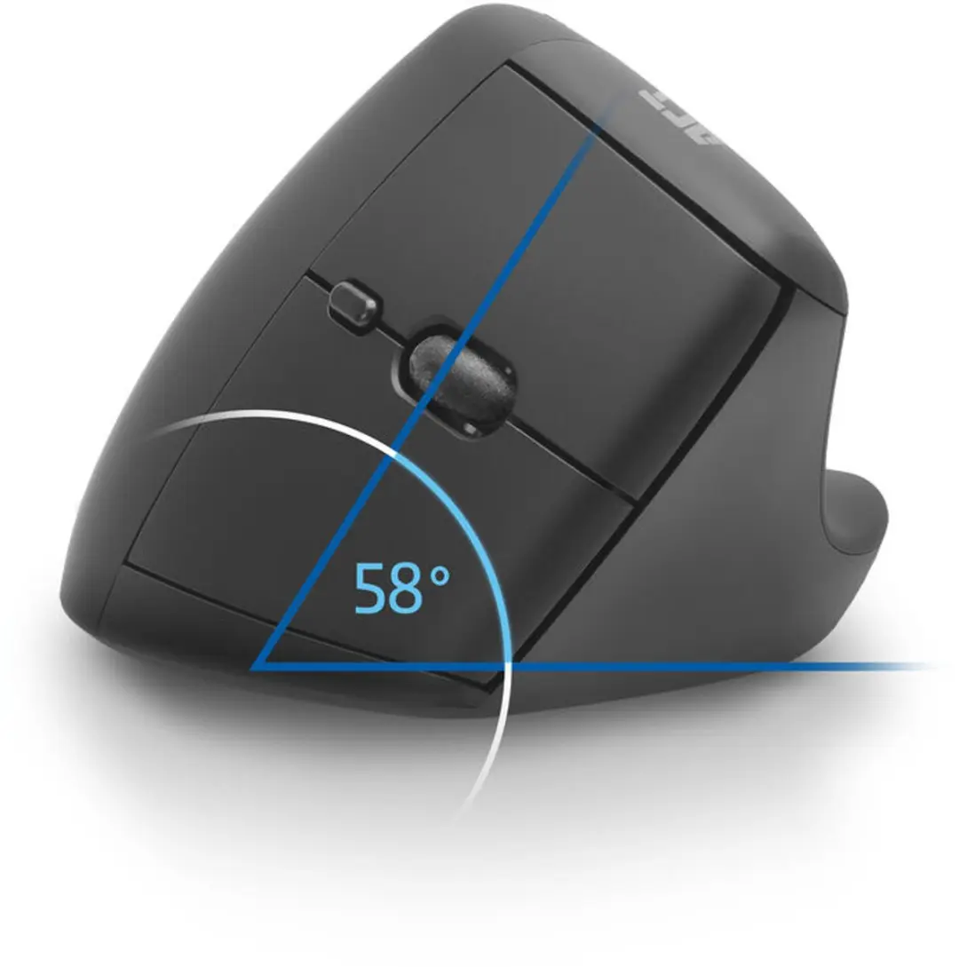 ACT AC5102 Ergonomische Draadloze Muis - 1600 DPI - Zwart