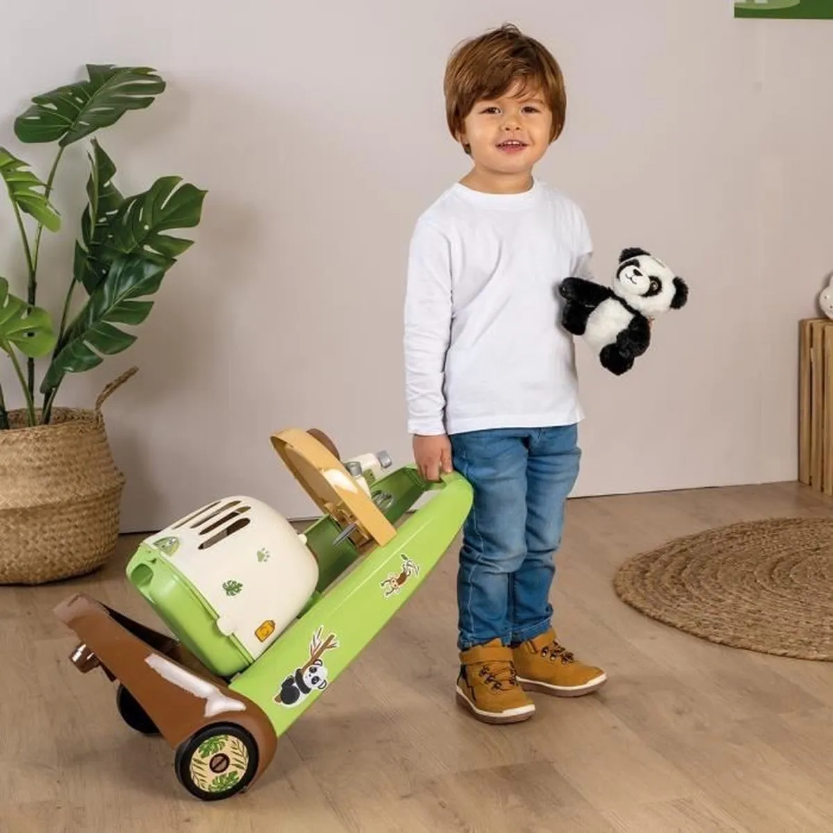 Smoby Zoo Veterinarian Trolley - Panda Plush Multicolor