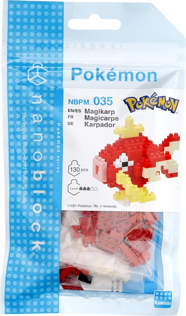 Bandai Namco Pokémon Magikarp Nanoblock - 130 Stukken - Multi