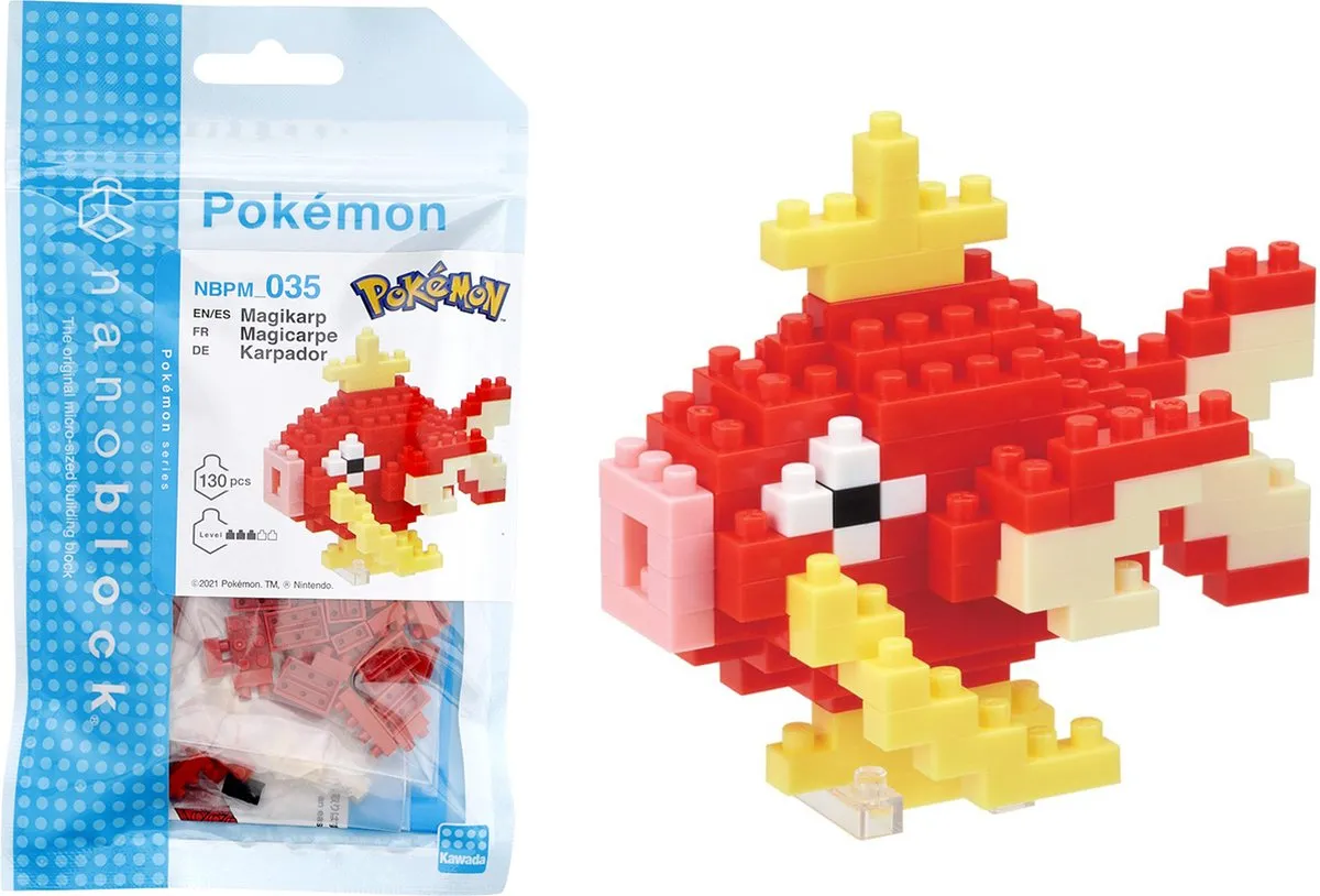 Bandai Namco Pokémon Magikarp Nanoblock - 130 Stukken - Multi