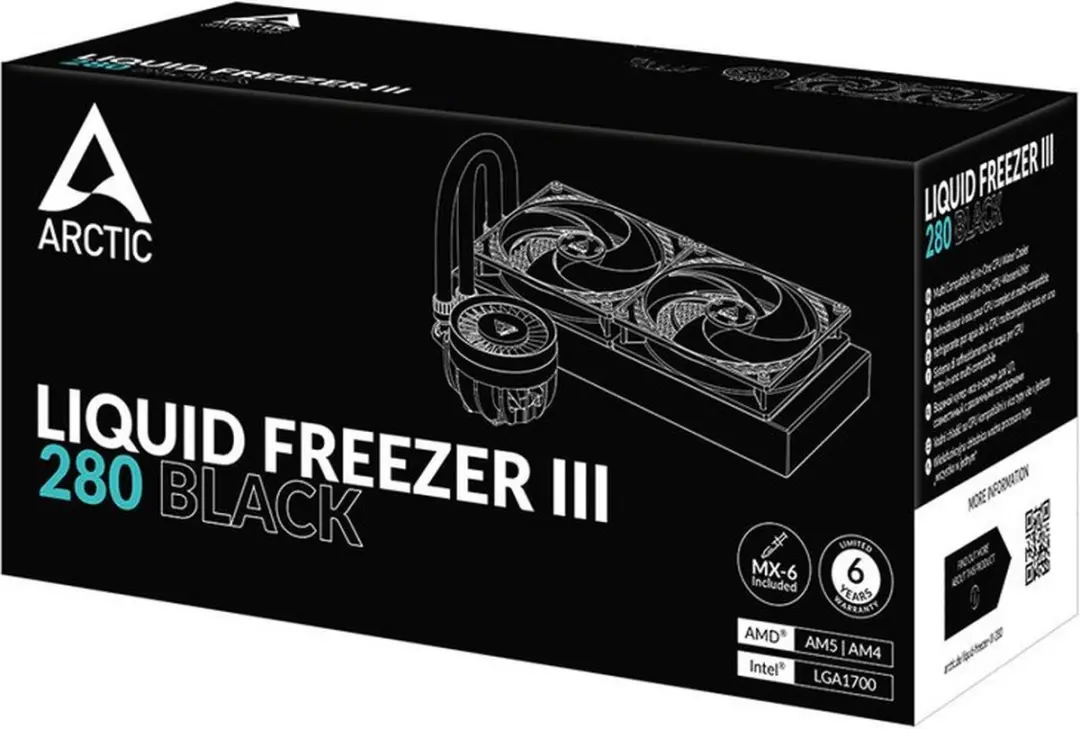 Arctic Liquid Freezer III 280 ACFRE00113A - 2x 120mm - Zwart