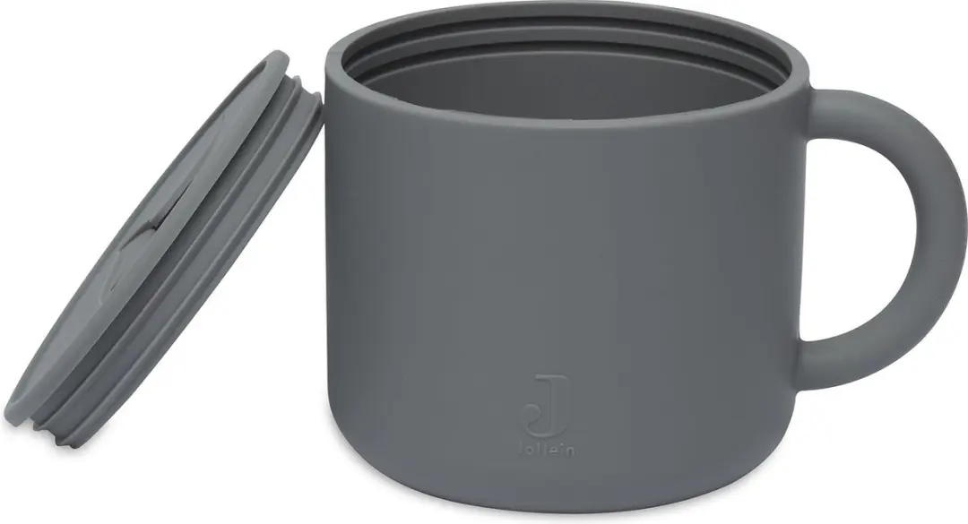 Jollein Snack Cup Storm Grey - Siliconen - 6-18 maanden - afbeelding 6 van 6