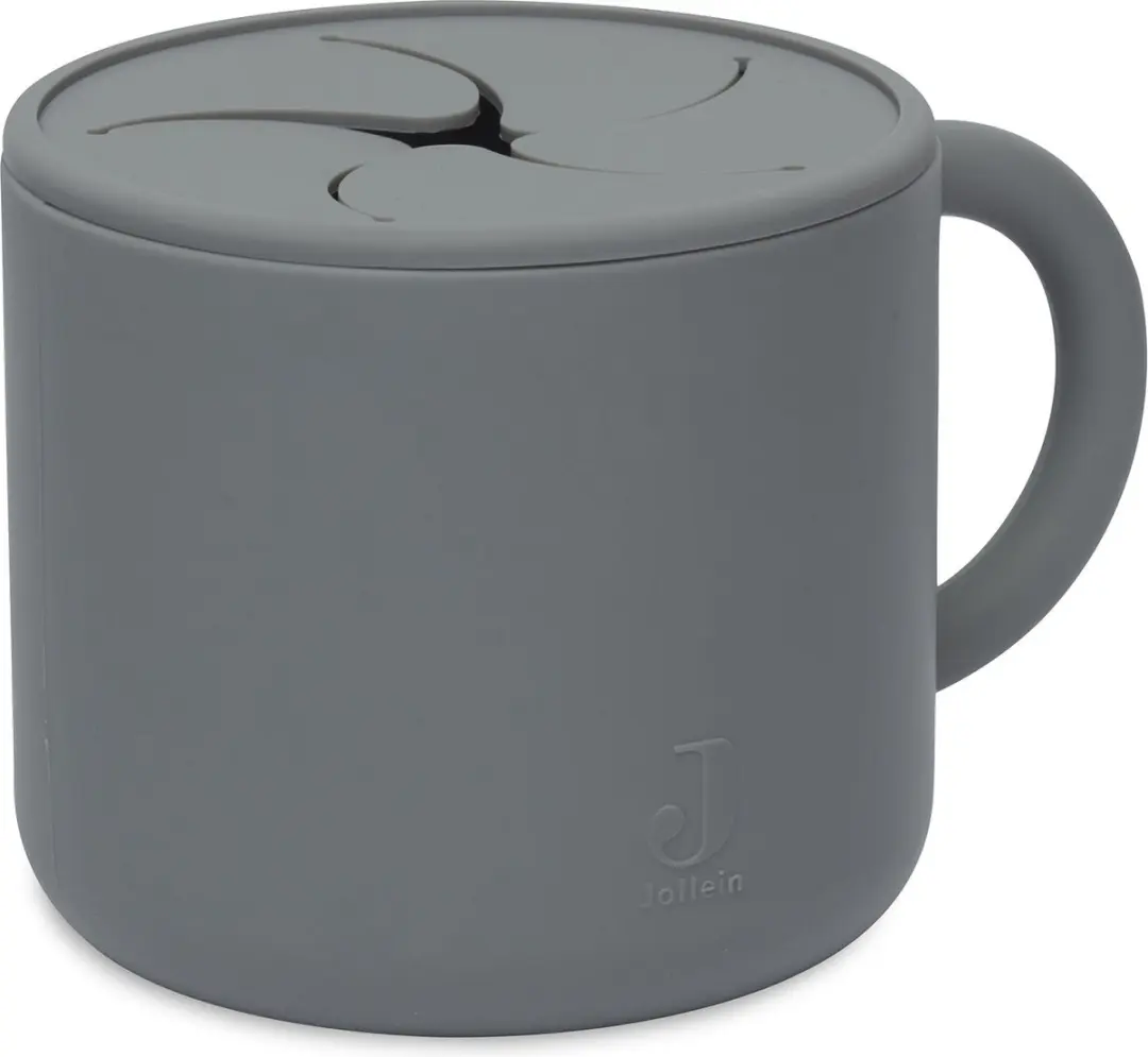 Jollein Snack Cup Storm Grey - Siliconen - 6-18 maanden - afbeelding 3 van 6