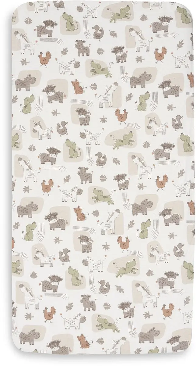 Jollein Hoeslaken Ledikant 60x120cm Jersey Barn Buddies