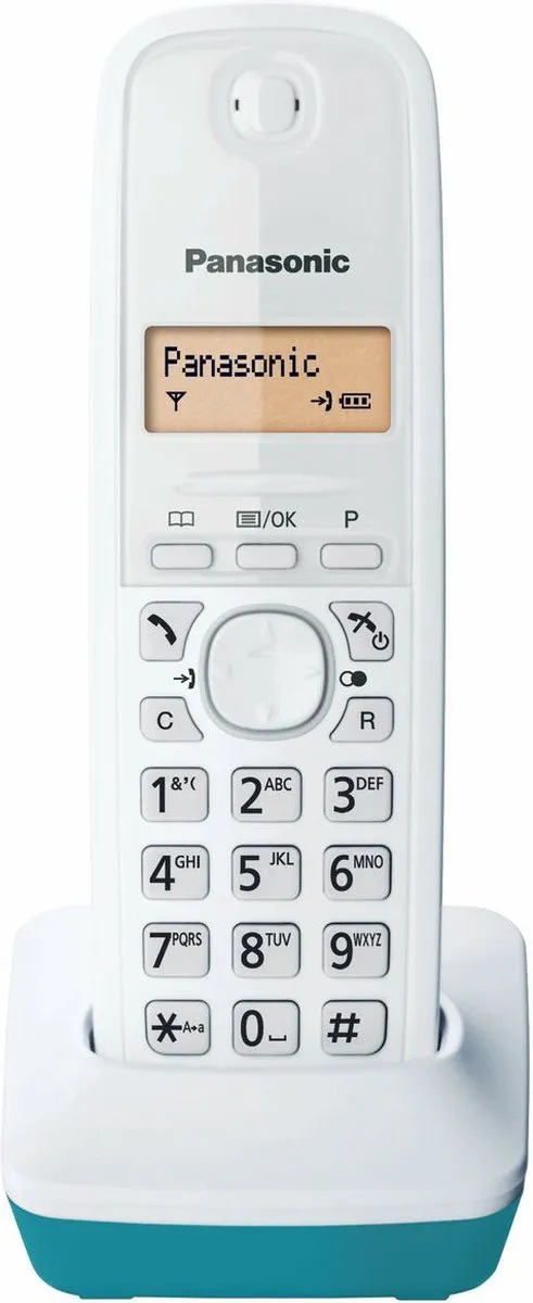 Panasonic KX-TG1611 DECT-telefoon - 1 Handset - Turkoois/Wit