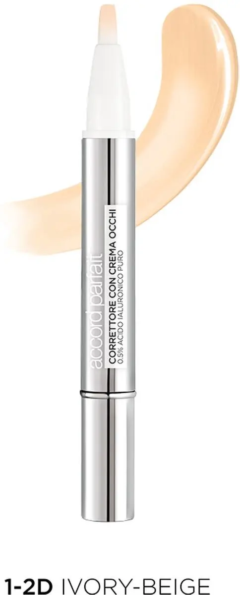 L'Oréal Paris Accord Parfait Concealer 1-2D Beige Ivory 2ml