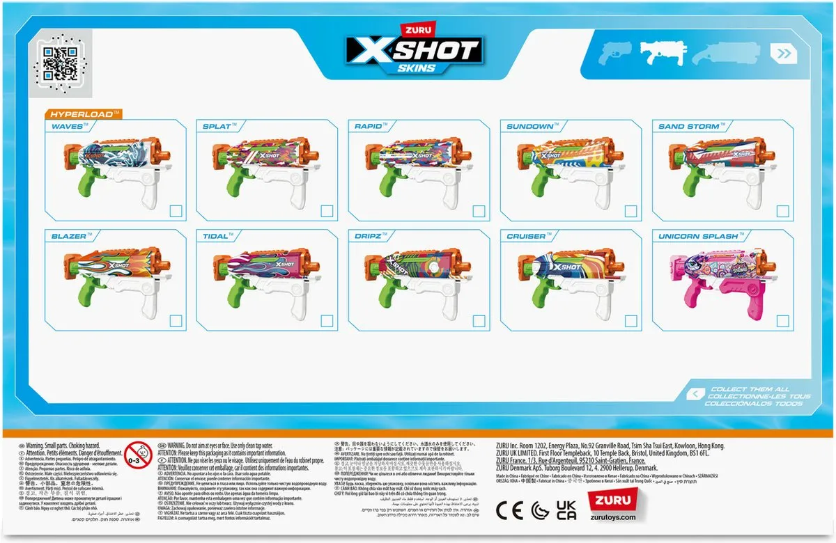 XSHOT Zuru XShot Waterpistool Fast Fill Hyperload 500ml