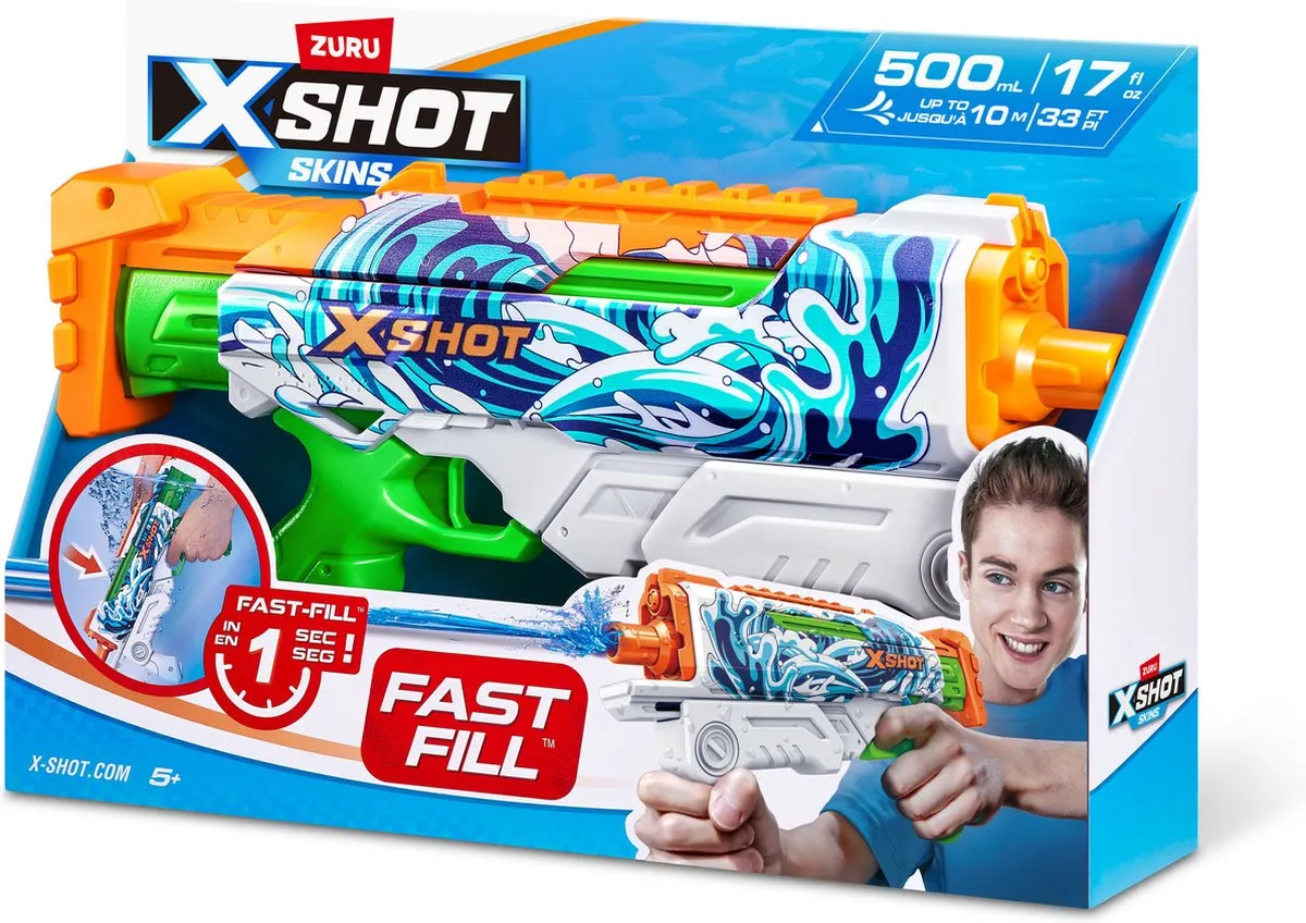 XSHOT Zuru XShot Waterpistool Fast Fill Hyperload 500ml