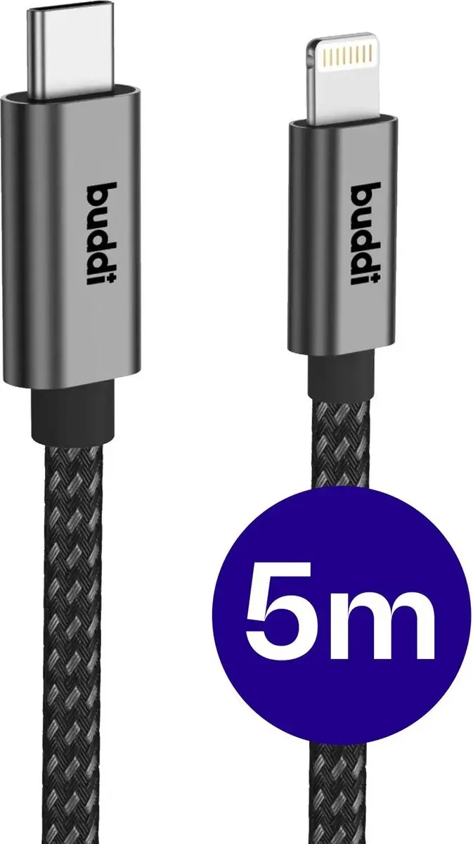 Buddi Flex USB-C naar Lightning Kabel 20W