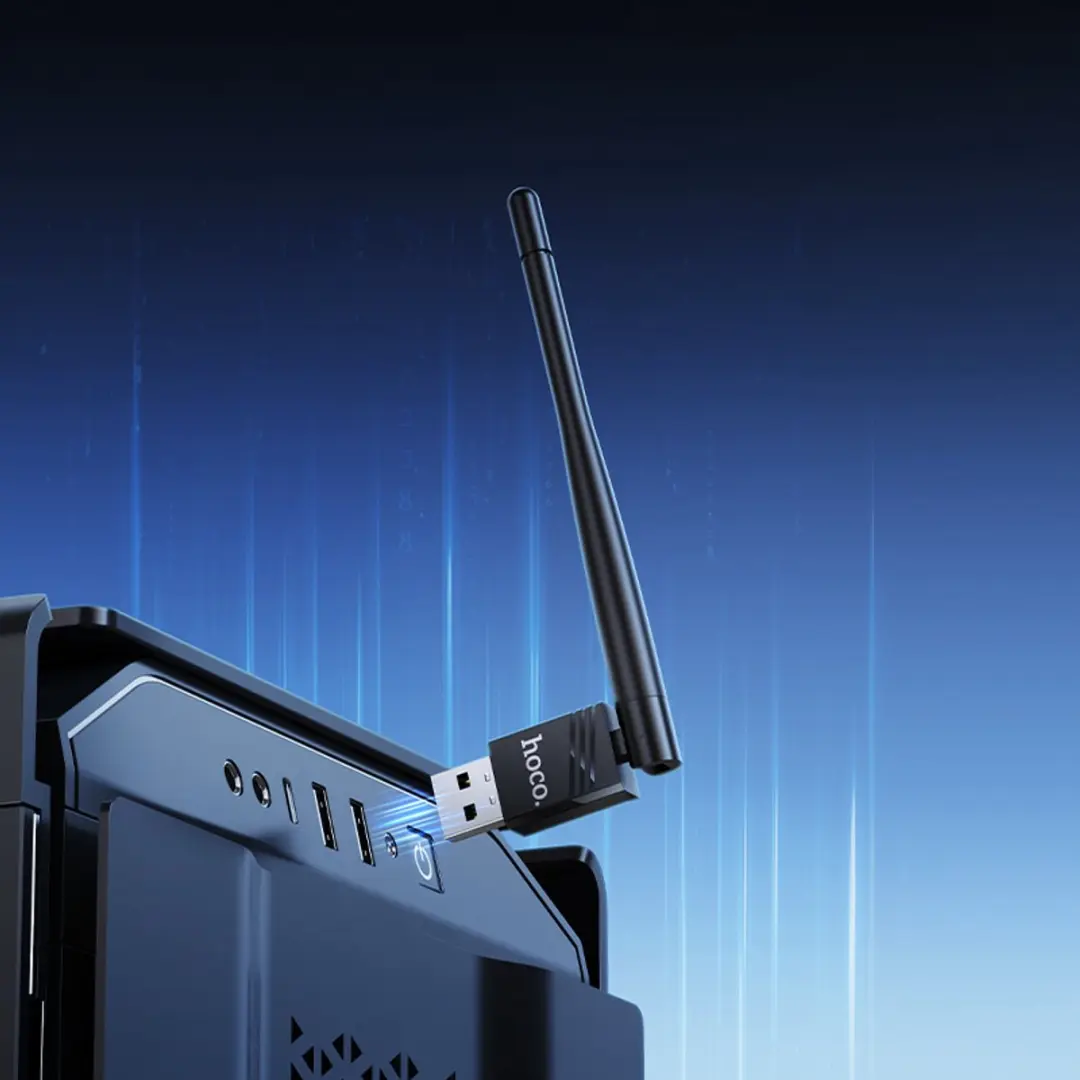 Hoco HI37 USB WiFi-adapter - Zwart