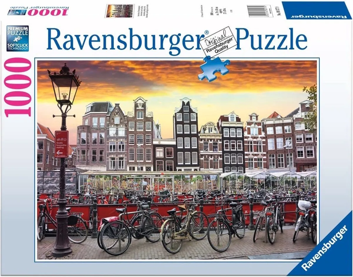 Ravensburger Amsterdam Fietsenstalling Puzzel 1000 Stuks