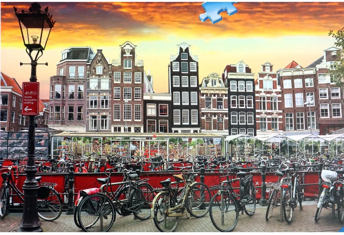 Ravensburger Amsterdam Fietsenstalling Puzzel 1000 Stuks