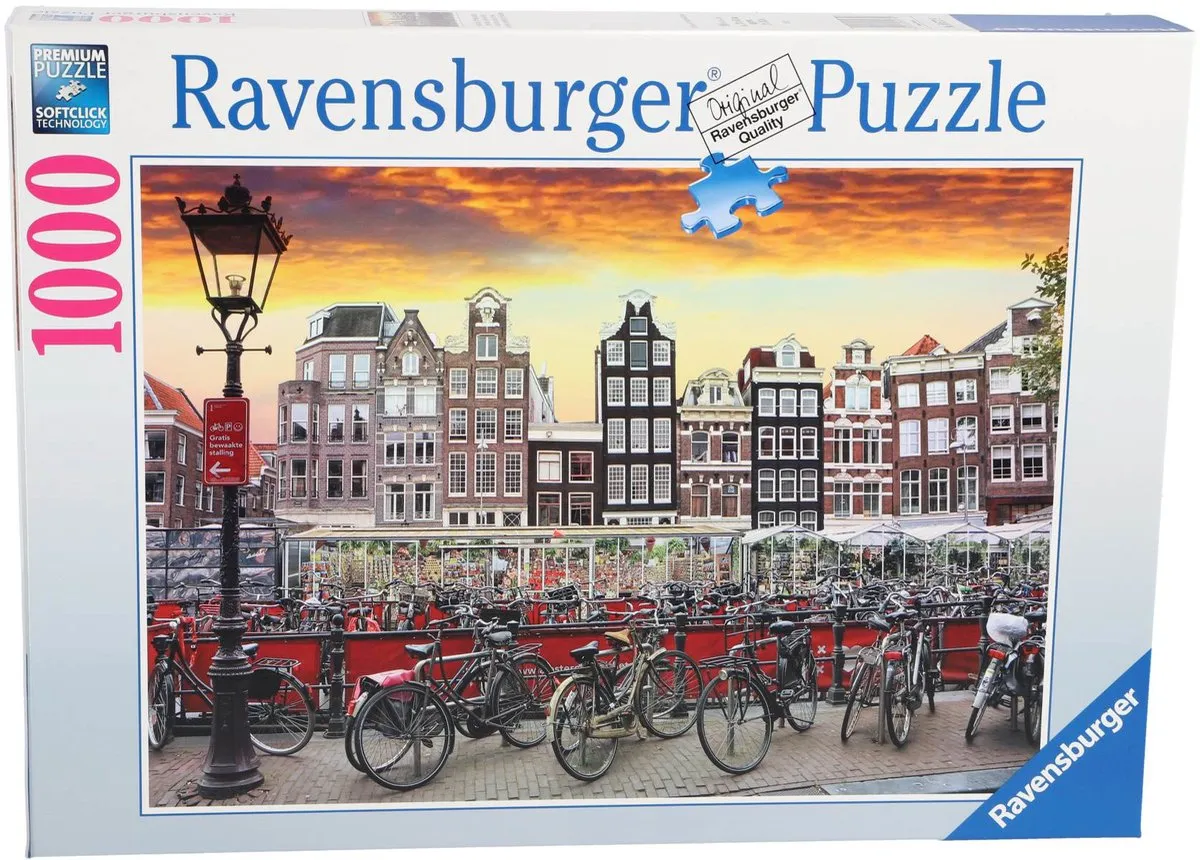 Ravensburger Amsterdam Fietsenstalling Puzzel 1000 Stuks
