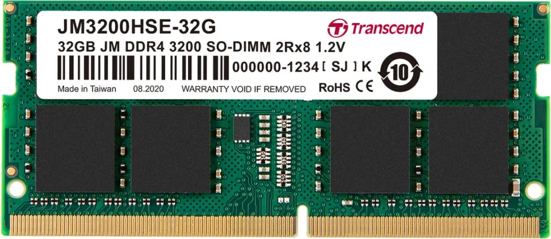 Transcend JetRam SO-DIMM DDR4 32GB PC3200 CL22 JM3200HSE-32G