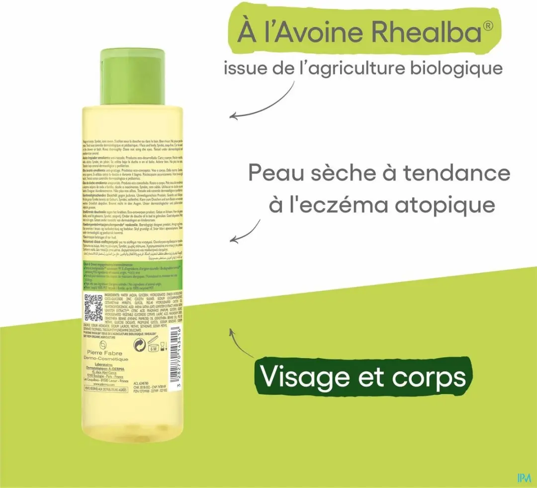 A-Derma Exomega Control Jeukwerende Wasolie 200ml