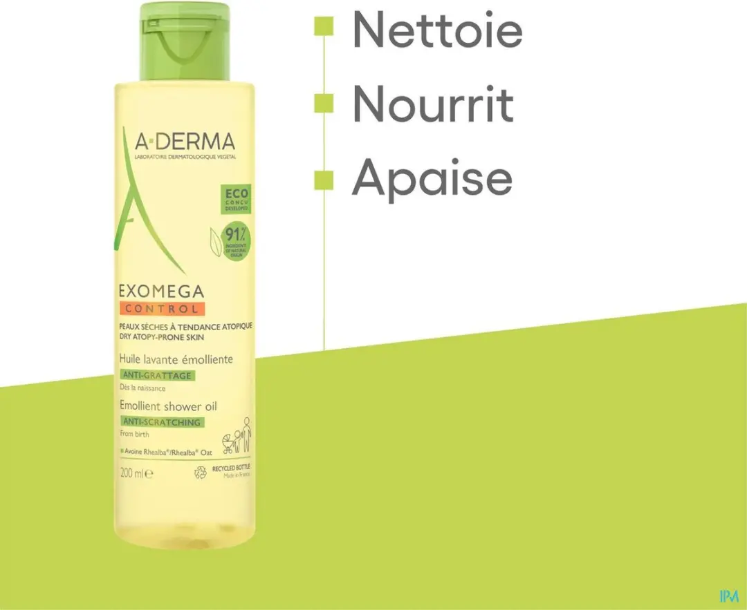 A-Derma Exomega Control Jeukwerende Wasolie 200ml - afbeelding 6 van 6