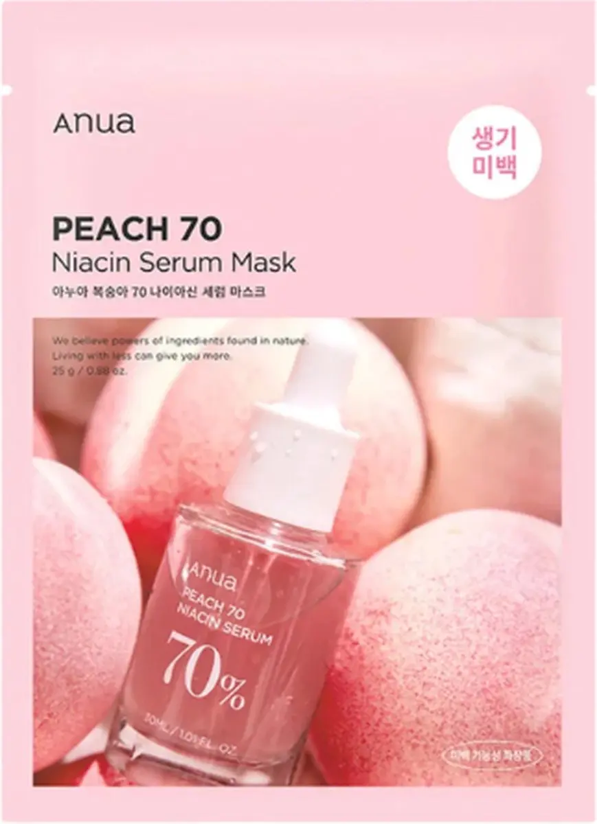 Anua Peach 70 Niacin Serum Mask 25ml