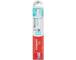 Colgate SlimSoft Tandenborstels - 12 Stuks - Blauw/Rood/Wit