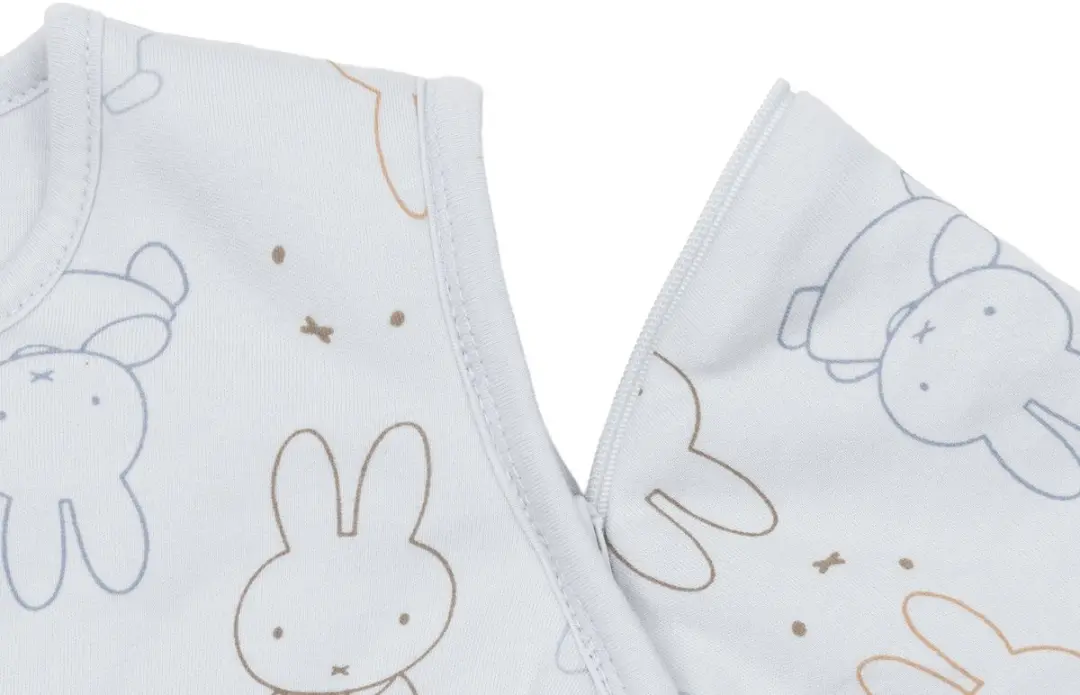 Jollein Slaapzak Baby Miffy Moments 70cm - Afritsbare mouw - Cloudy Blue - afbeelding 4 van 6