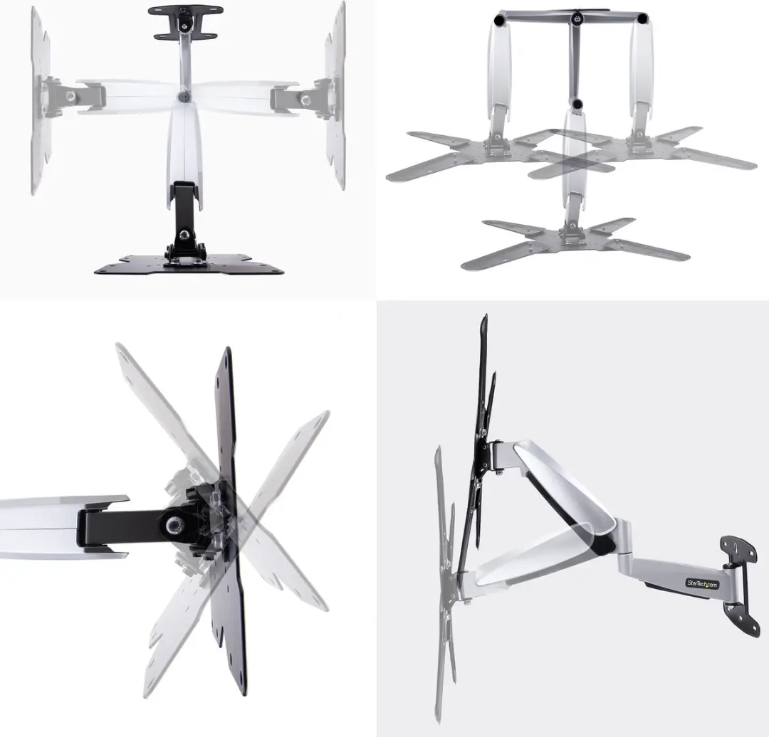 Startech FHA-TV-WALL-MOUNT TV Wandbeugel 55" - Zwart-Grijs - afbeelding 6 van 6