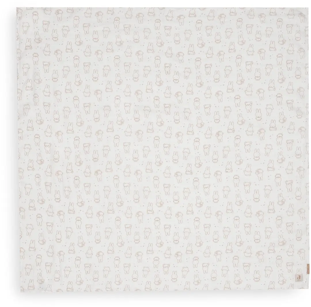 Jollein Hydrofiele Doek 115x115cm Nijntje Moments Light Terra - 2 Stuks - afbeelding 6 van 6