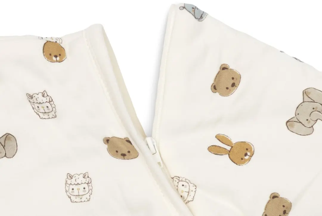 Jollein Slaapzak Baby Jollies 104/110cm - Afritsbare mouw - Sand - afbeelding 4 van 6