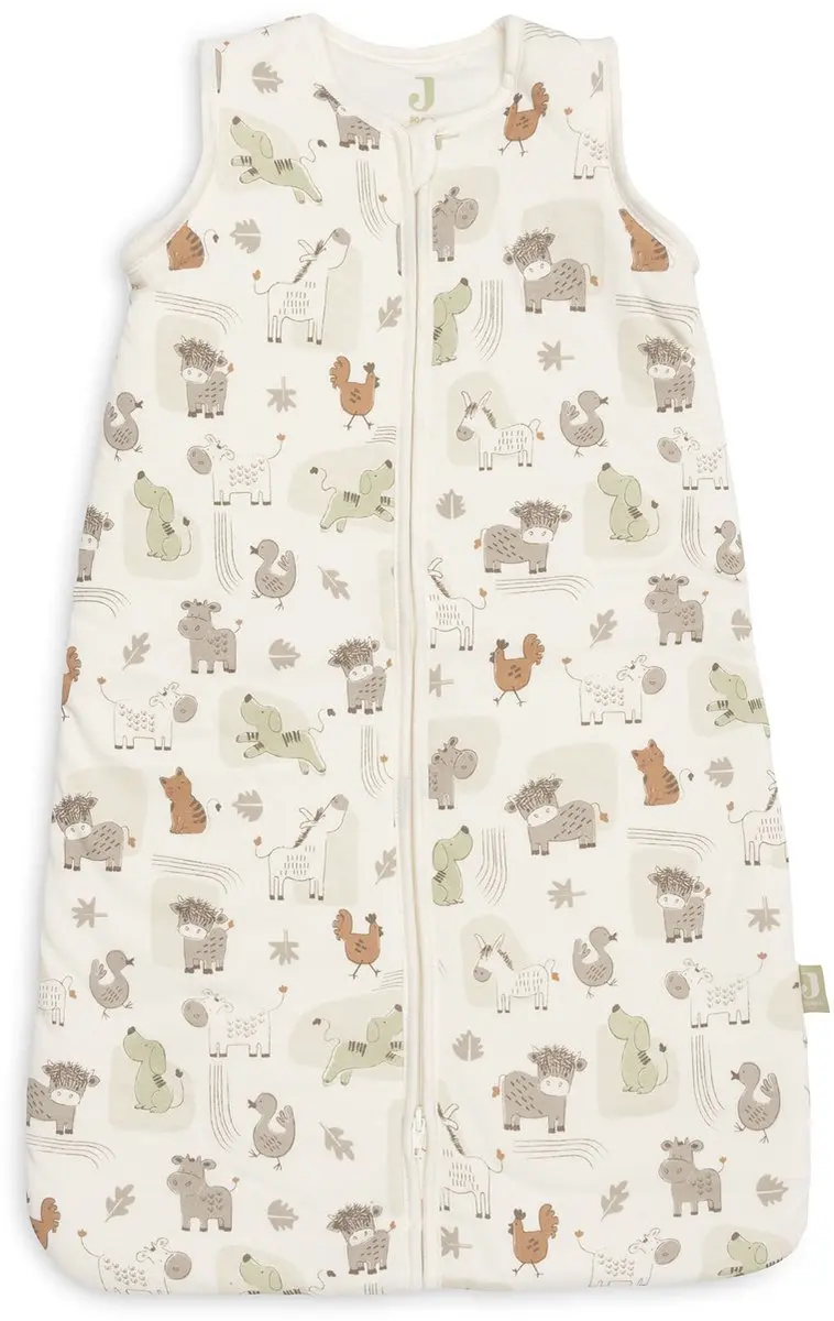 Jollein Slaapzak Baby Barn Buddies 90cm - Afritsbare mouw - Multicolor