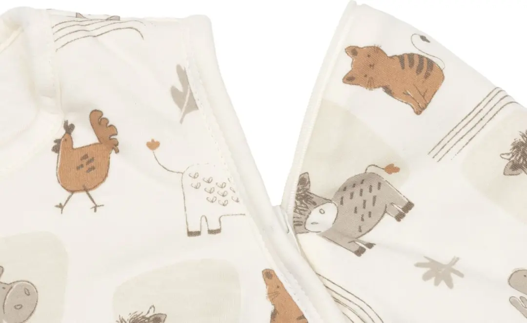 Jollein Slaapzak Baby Barn Buddies 90cm - Afritsbare mouw - Multicolor