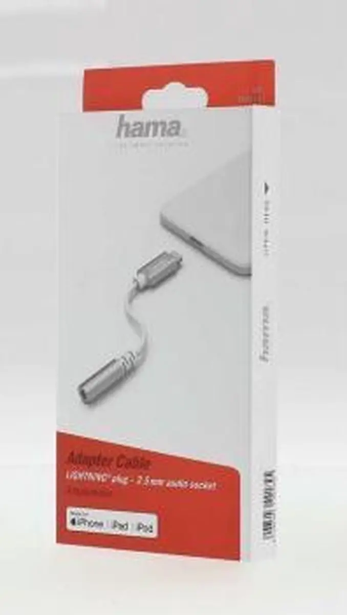 Hama Lightning naar 3,5mm Audio-adapter - Kleurenmix - afbeelding 5 van 5
