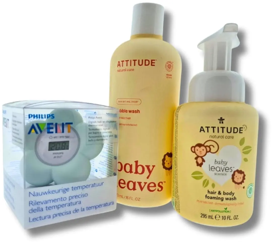 Attitude Cadeauset Douche & Bad met Avent Badthermometer