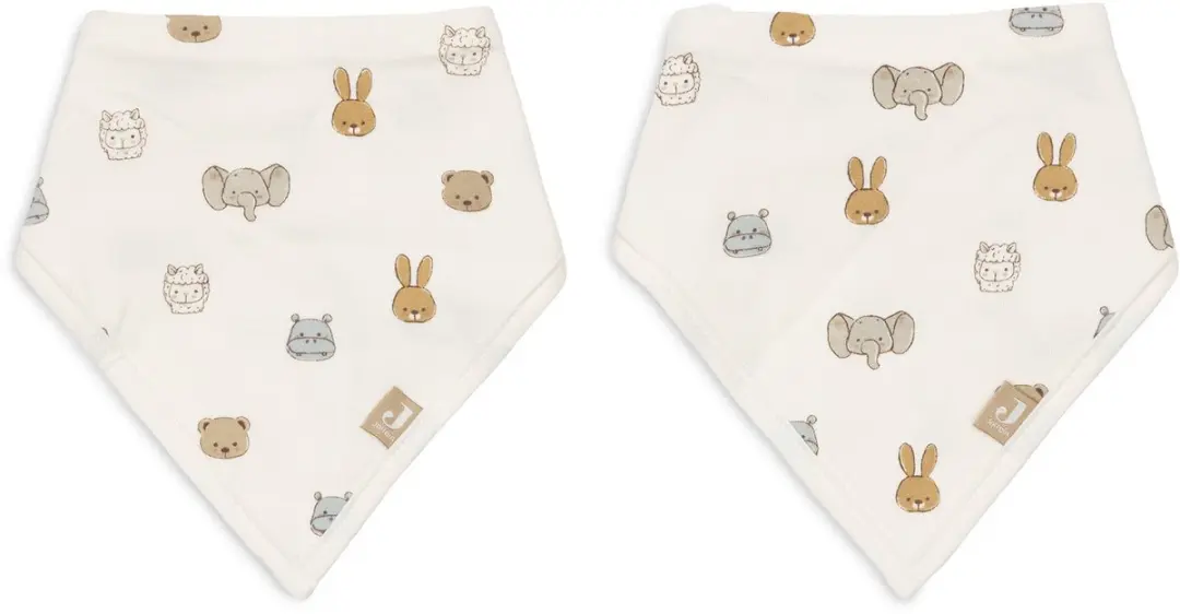 Jollein Slabbetjes Bandana - 2 Stuks - Multicolor - afbeelding 2 van 6