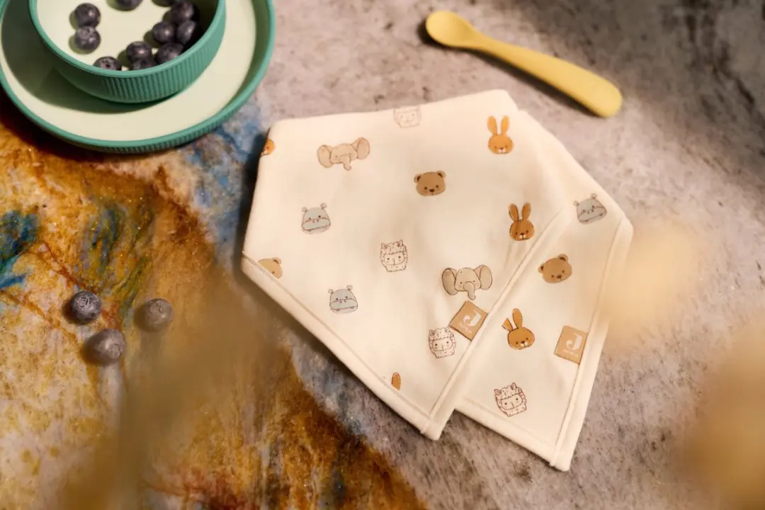 Jollein Slabbetjes Bandana - 2 Stuks - Multicolor - afbeelding 5 van 6