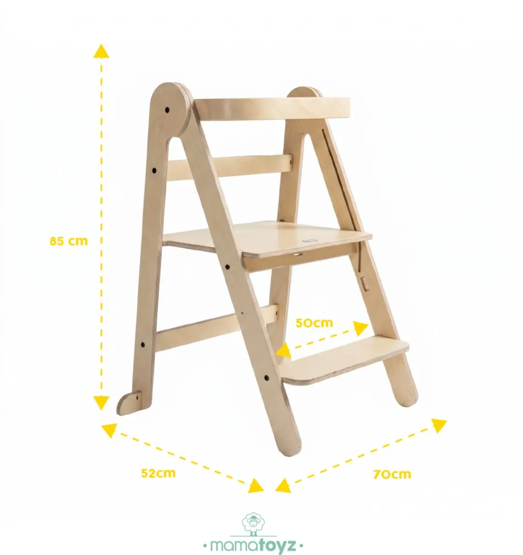 Mamatoyz Learning Tower XL Montessori Keukenhulp - Naturel