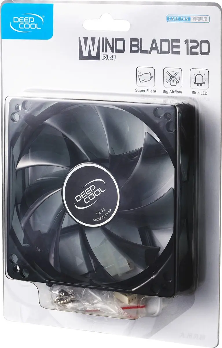 DeepCool Wind Blade 120 DP-FLED-WB120 Ventilator 120mm - Wit