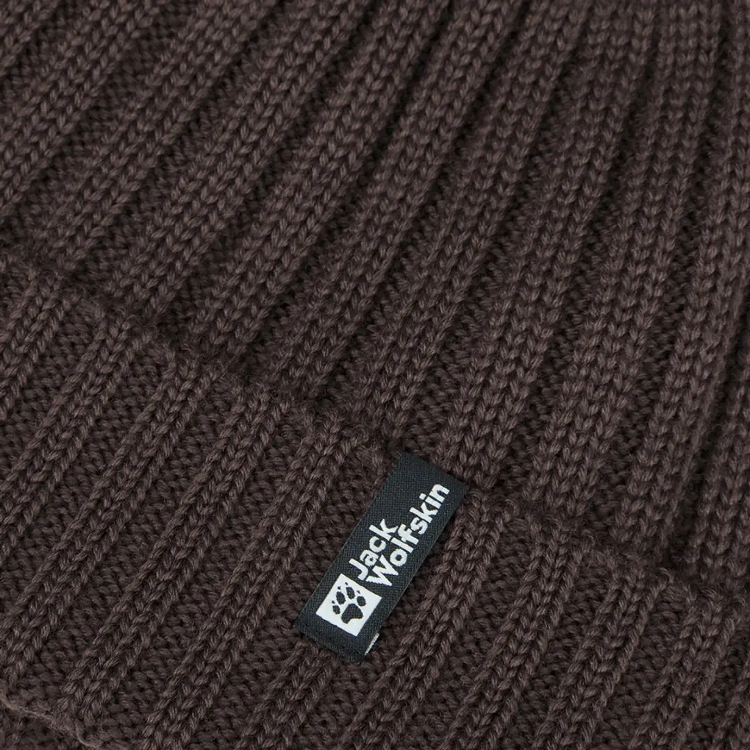 Jack Wolfskin RIB Knit Beanie - Bruin