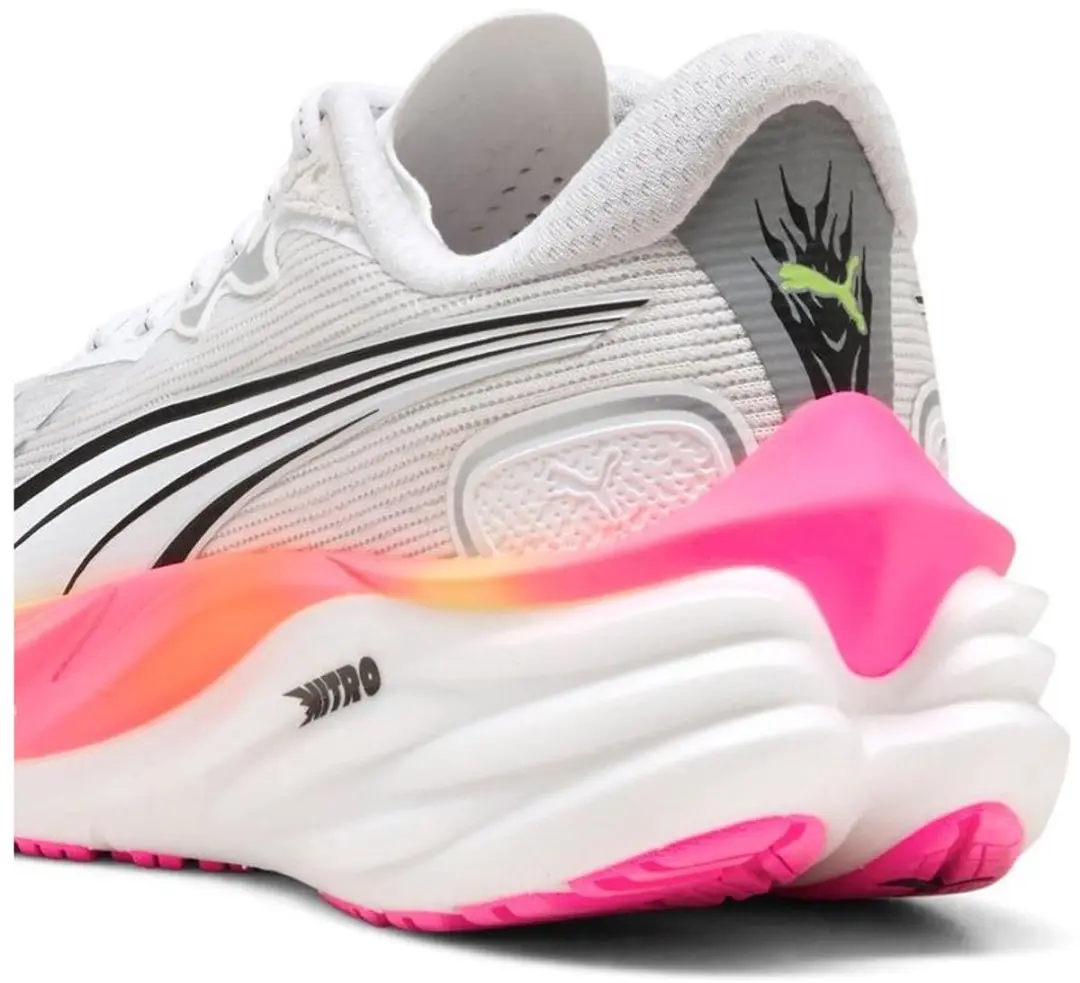 PUMA Velocity Nitro 4 Wns Hardloopschoenen - 38 - Weg - Puma White/Glowing Red/Poison Pink