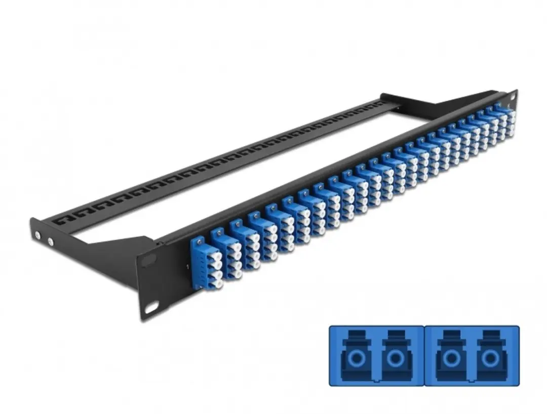 Delock 19" Fibre Patch Panel 24x LC Quad