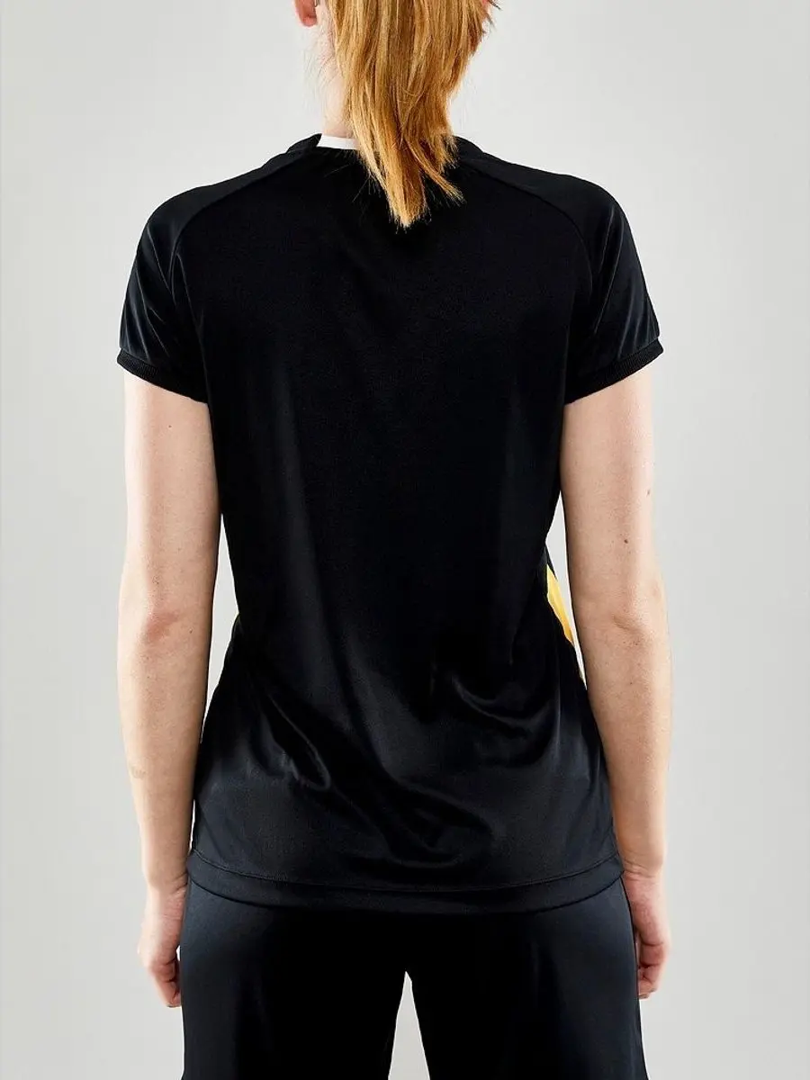 Craft Progress 2.0 Stripe Shirt Dames - Geel/Zwart L
