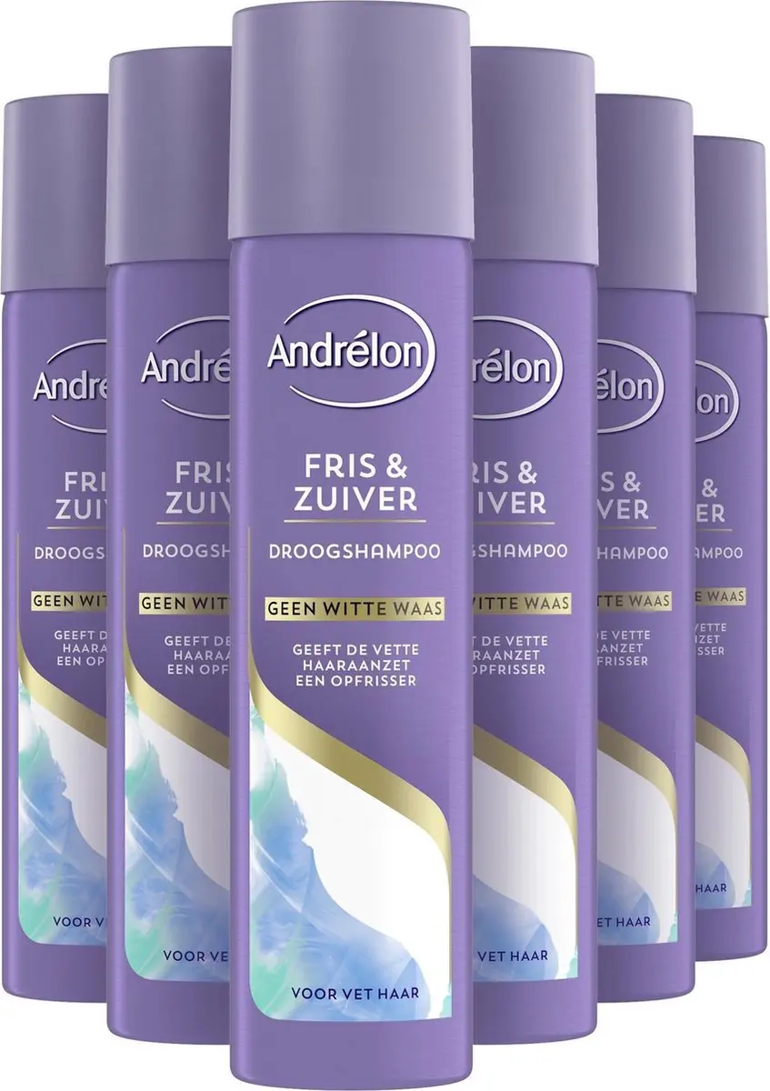 Andrélon Droogshampoo 6x250ml - Fris & Zuiver
