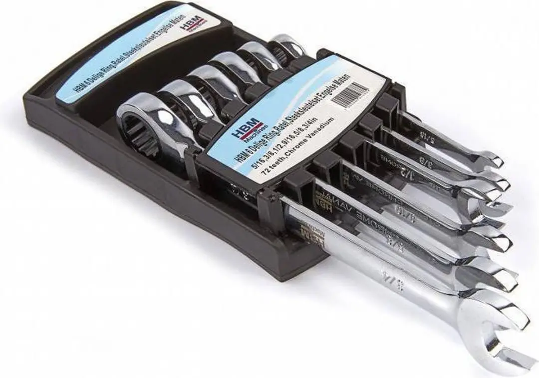 HBM 6-delige Steeksleutelset 5/16-3/4"