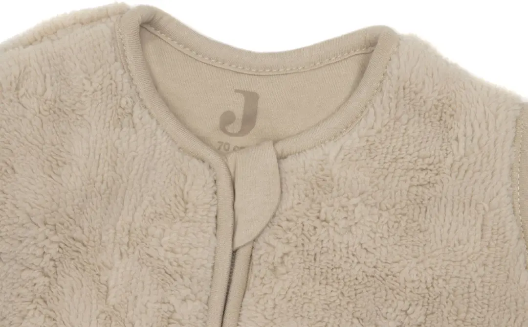 Jollein Slaapzak Baby 70cm Fluffy - Afritsbare mouw - Sand - afbeelding 3 van 6