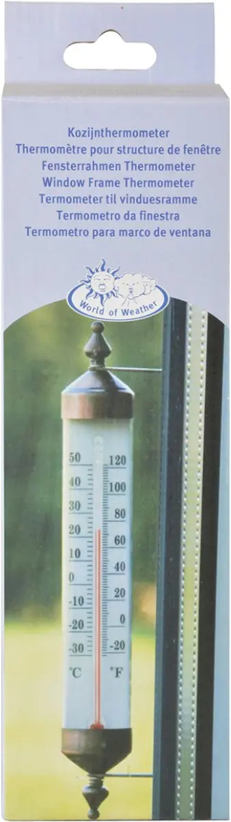 Esschert Design Kozijnthermometer - Koper