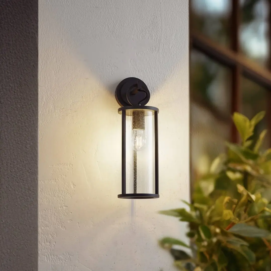 Lucande Wandlamp Buiten 1 Licht E27 Grafiet - 45cm