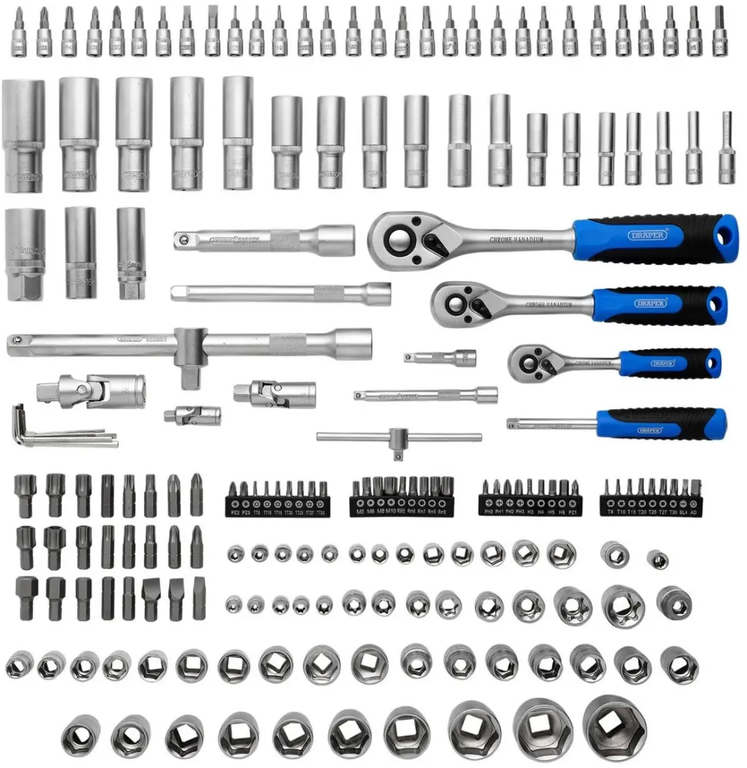 Draper Doppenset 1/4" 3/8" 1/2" - 188-delig