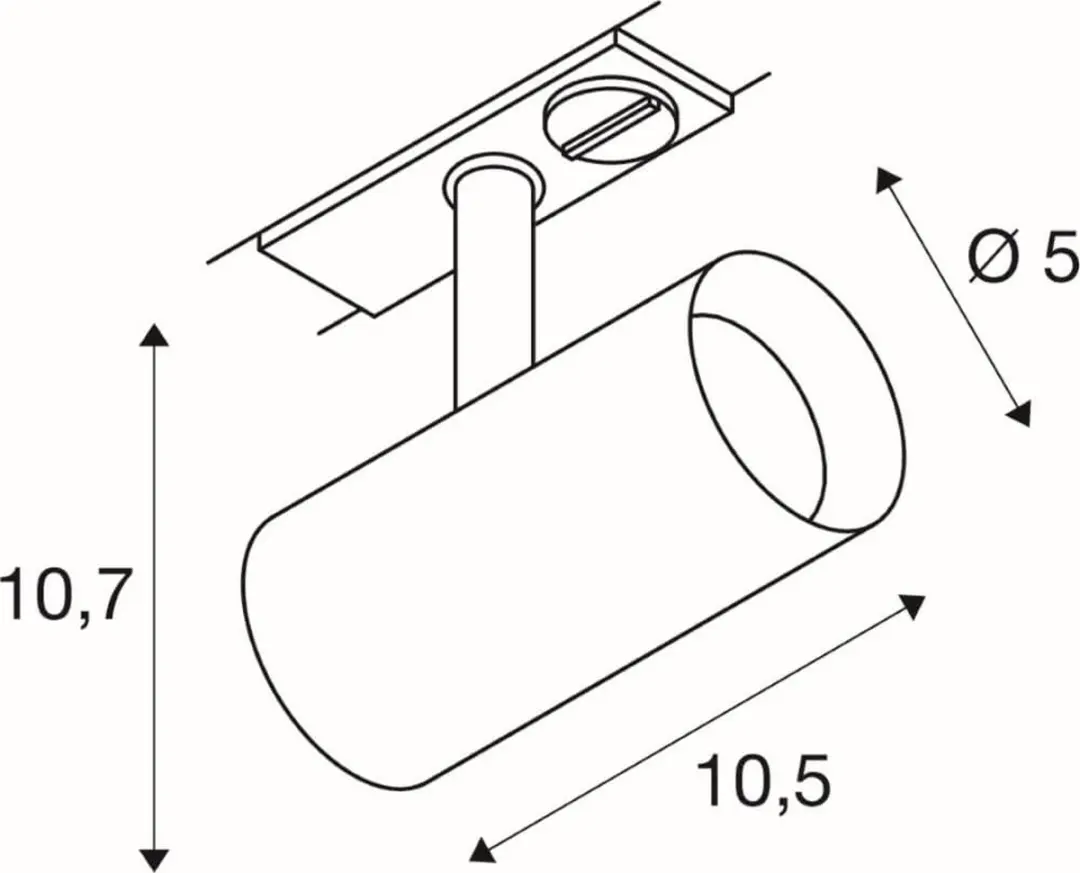 SLV NOBLO SPOT 6.2W Warm Wit 750lm - IP20