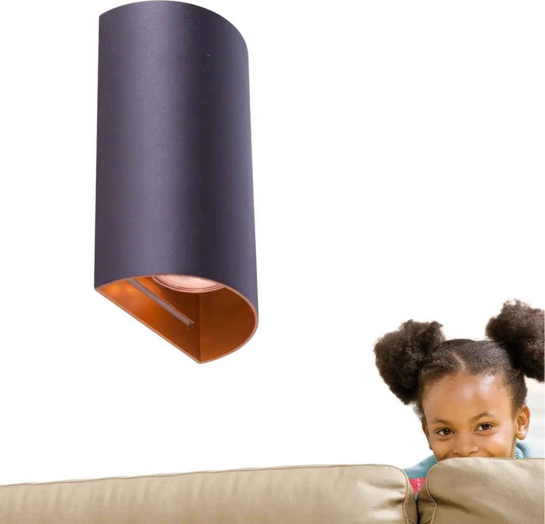 Highlight Hera Wandlamp GU10 - 2 Lichtpunten - Goud/Zwart