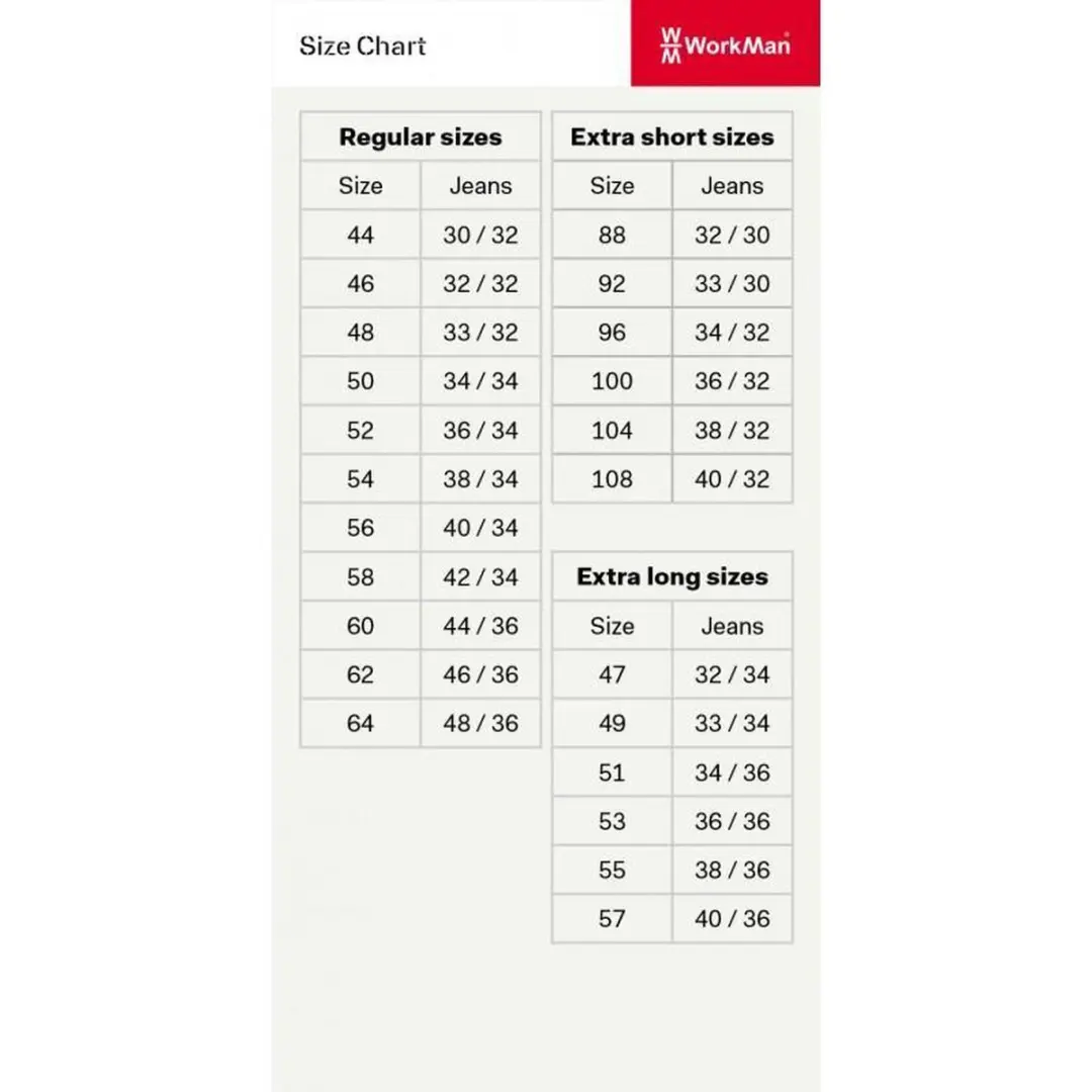 Workman Classic Trousers 48 - Wit